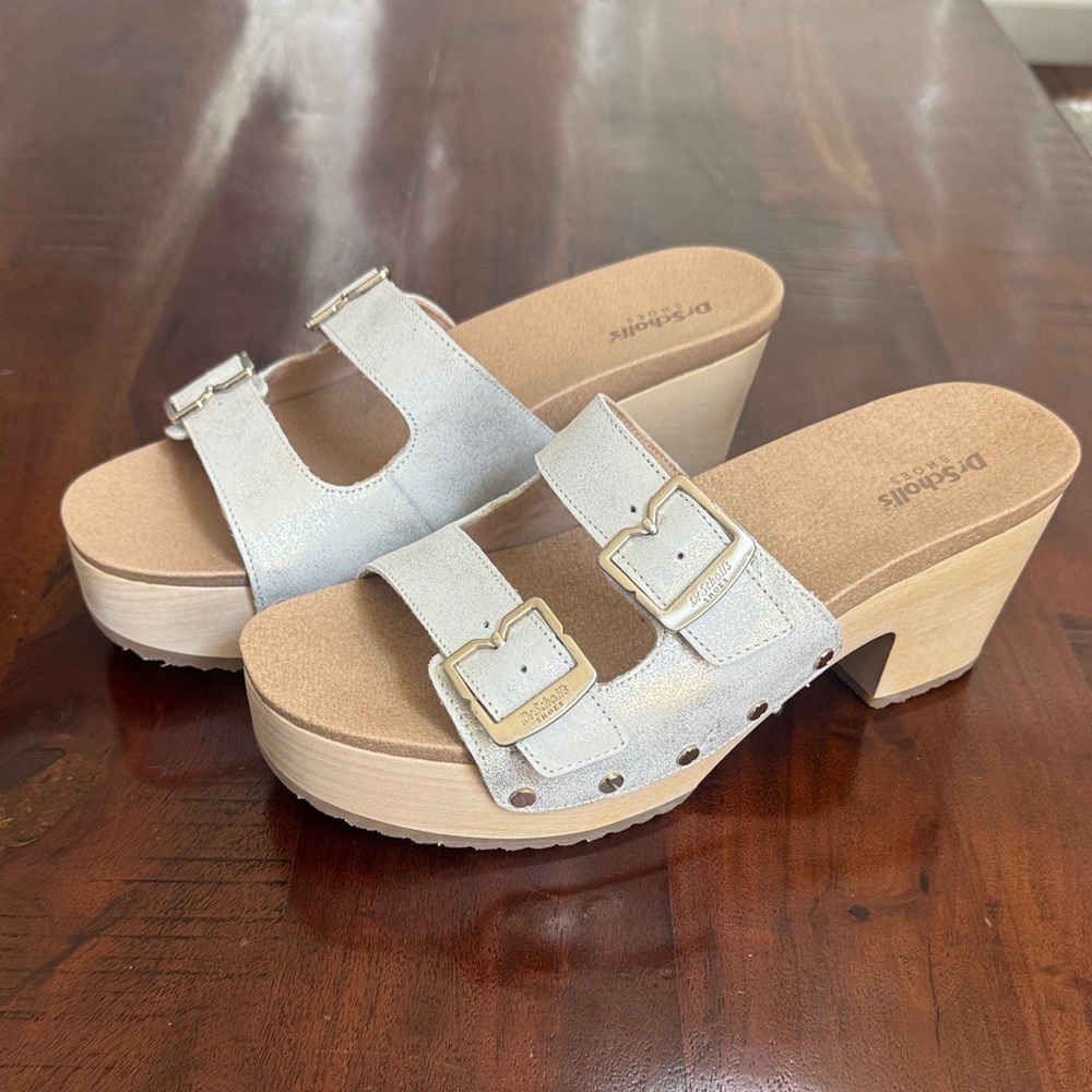 Dr. Scholl's Women's Original Vibe Soft Gold and Tan NWOT